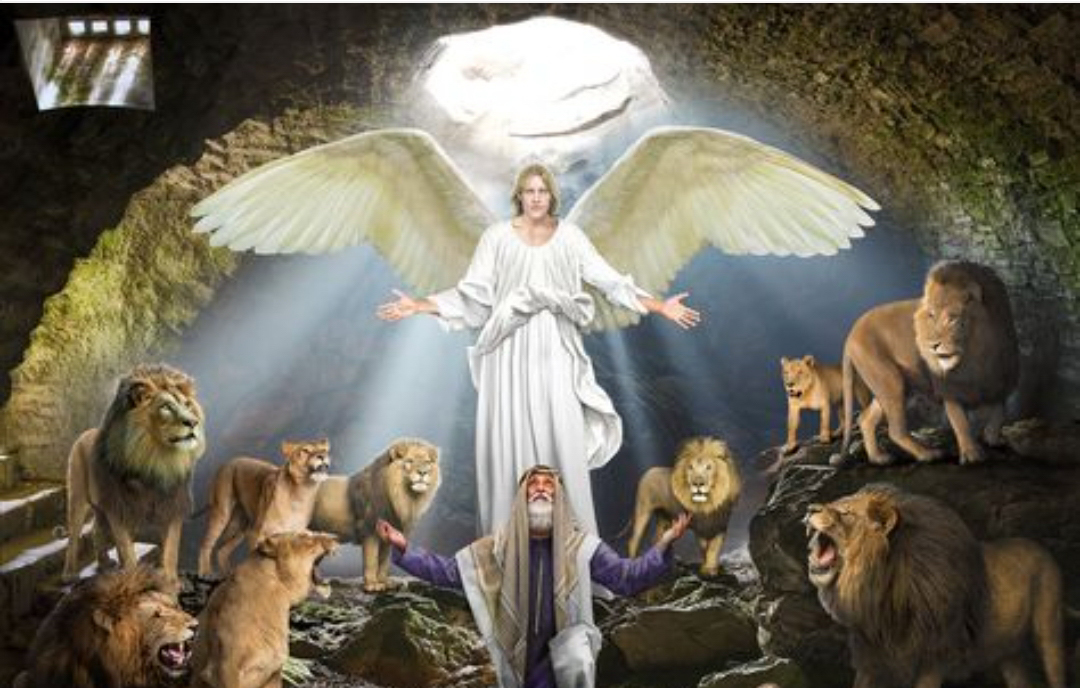 God sent His angel and saved Daniel from the lions
